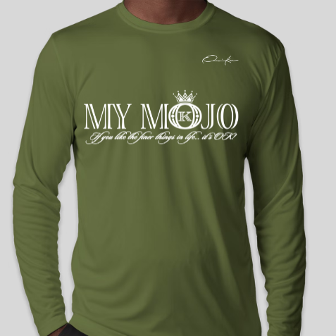 mojo shirt army green long sleeve