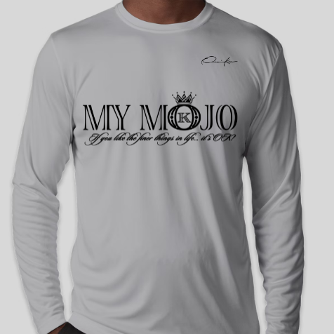 mojo shirt gray long sleeve
