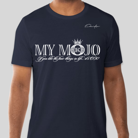 mojo t-shirt navy blue