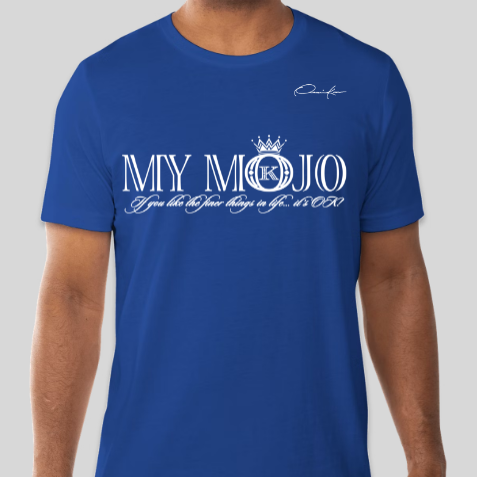 mojo t-shirt royal blue