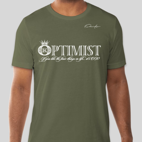 optimist t-shirt army green