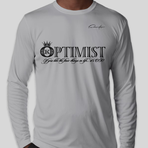 optimist shirt gray long sleeve