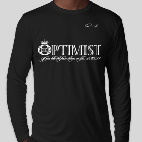 optimist shirt black long sleeve