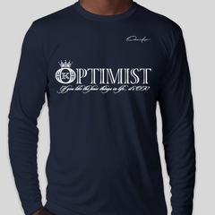 Optimist Apparel Long Sleeve T-Shirt - Navy Blue / Small - Long Sleeve Tee