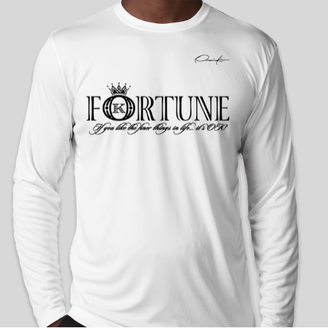fortune t-shirt long sleeve white