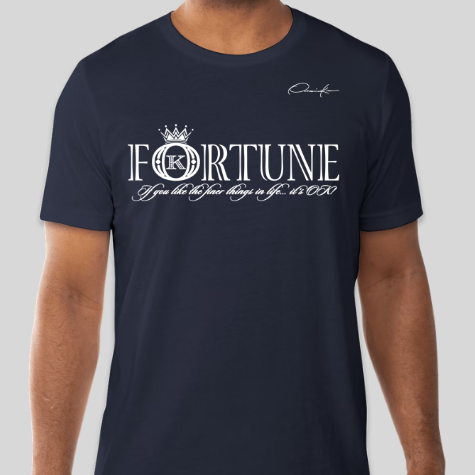 fortune t-shirt navy blue