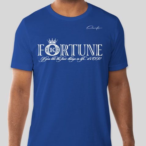 fortune t-shirt royal blue