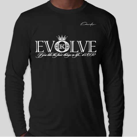 evolve t-shirt long sleeve black