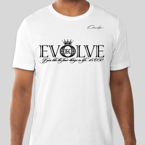 evolve t-shirt white