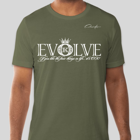 evolve t-shirt army green