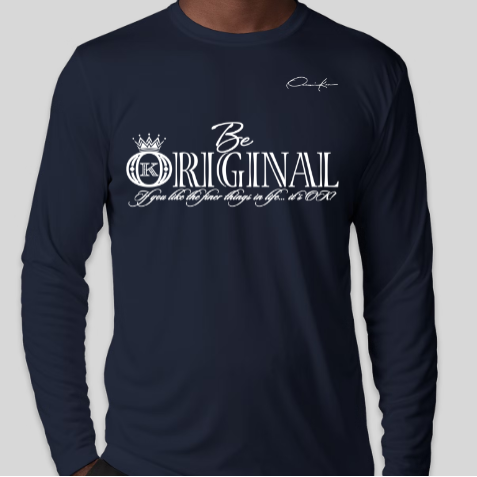 be original shirt navy blue