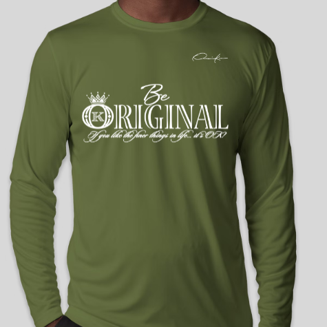 be original shirt army green