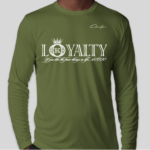 loyalty shirt long sleeve army green