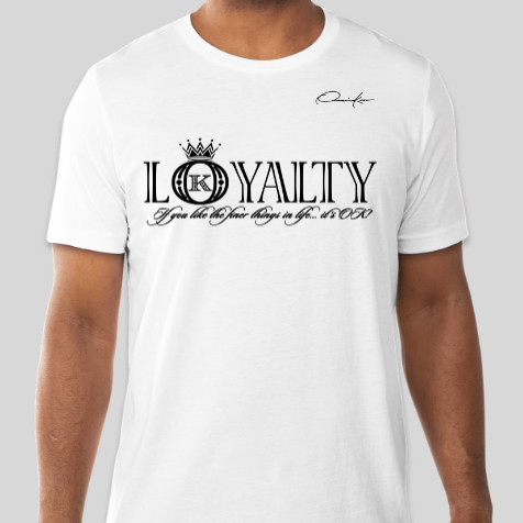 loyalty t-shirt white