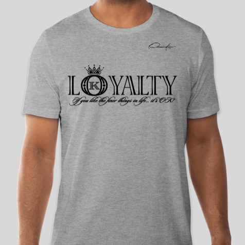loyalty t-shirt gray