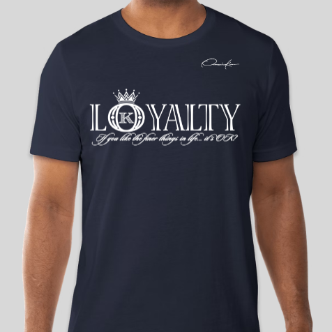 loyalty t-shirt navy blue