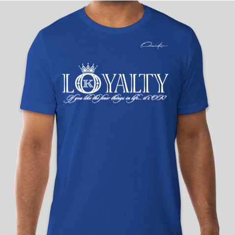 loyalty t-shirt royal blue