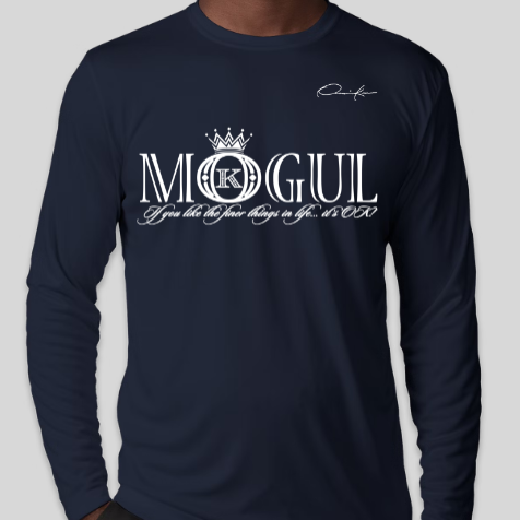 mogul t-shirt long sleeve navy blue