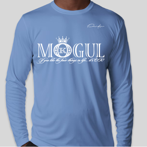 mogul t-shirt long sleeve carolina blue