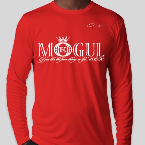 mogul t-shirt long sleeve red