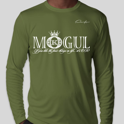 mogul t-shirt long sleeve army green
