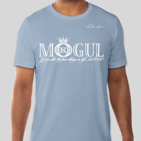 mogul t-shirt carolina blue