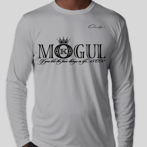 mogul t-shirt long sleeve gray