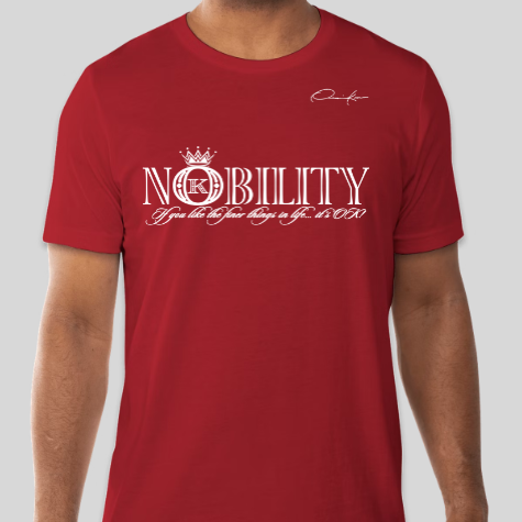 nobility t-shirt red