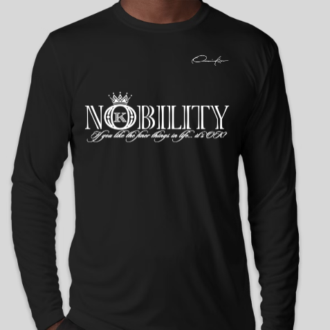 nobility shirt black long sleeve
