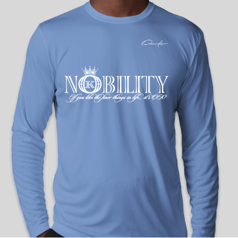 nobility shirt carolina blue long sleeve