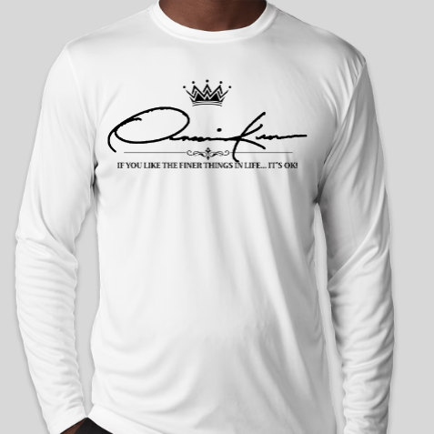 signature collection shirt white long sleeve