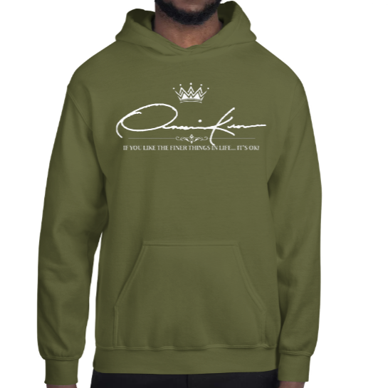 signature hoodie army green