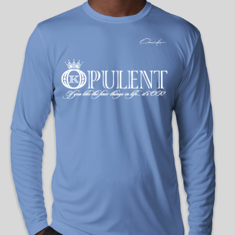 opulent shirt carolina blue long sleeve