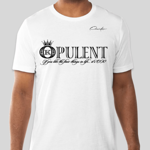 opulent t-shirt white