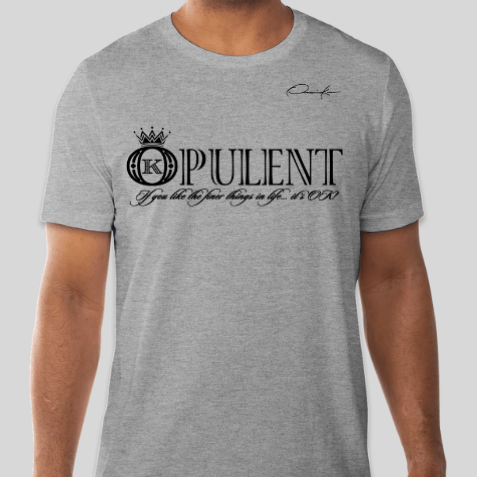 opulent t-shirt gray
