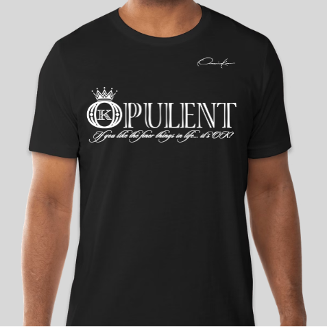 opulent t-shirt black