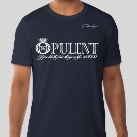 opulent t-shirt navy blue