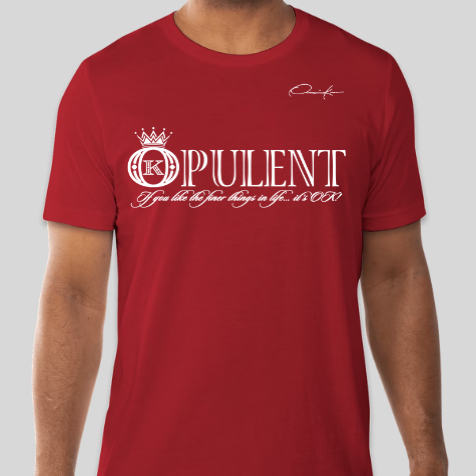 opulent t-shirt red