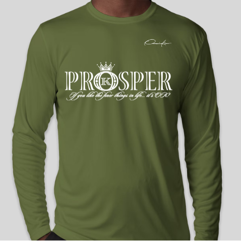 prosper shirt army green long sleeve