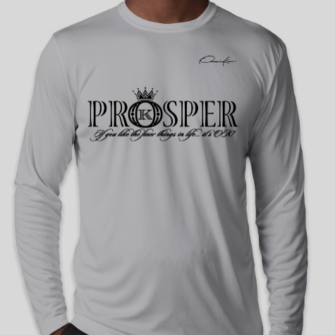 prosper shirt gray long sleeve