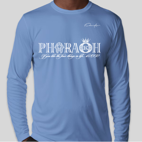 pharaoh shirt carolina blue long sleeve