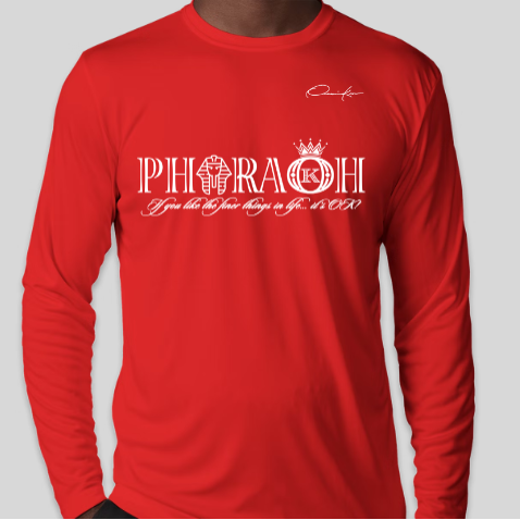 pharaoh shirt red long sleeve