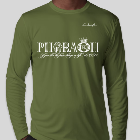 pharaoh shirt army green long sleeve