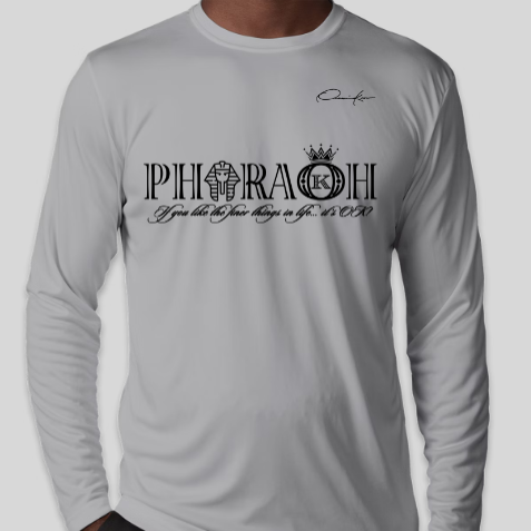 pharaoh shirt gray long sleeve