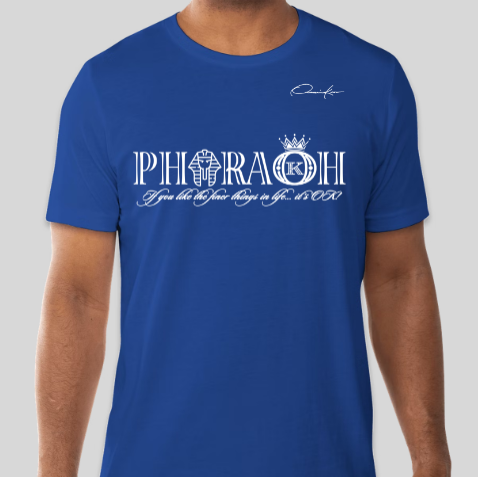 pharaoh t-shirt royal blue