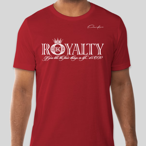 royalty t-shirt red