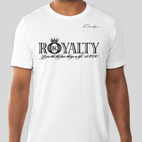royalty t-shirt white