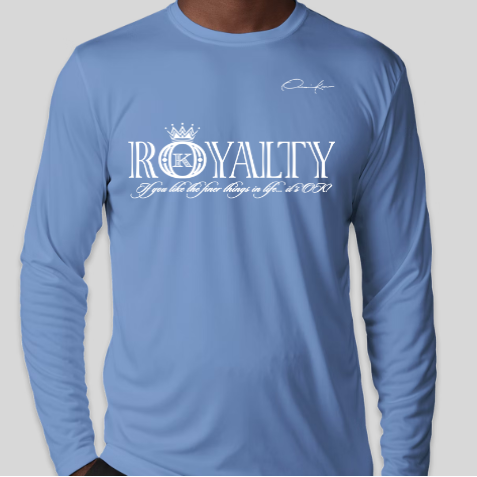 royalty shirt carolina blue long sleeve