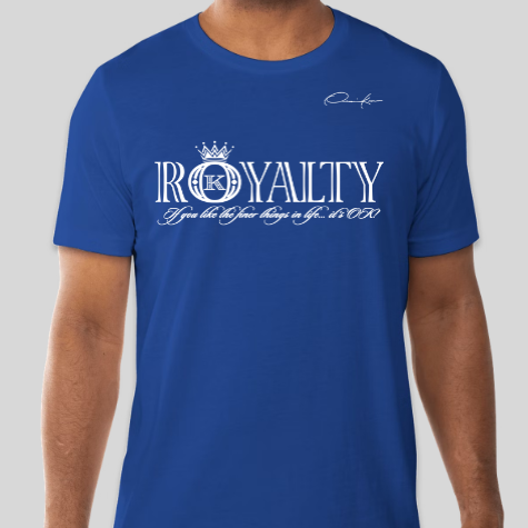 royalty t-shirt royal blue