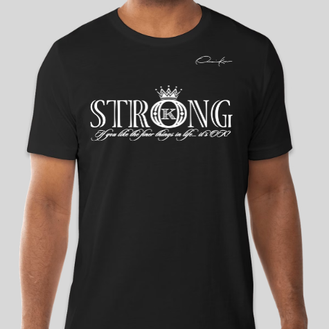 strong t-shirt black